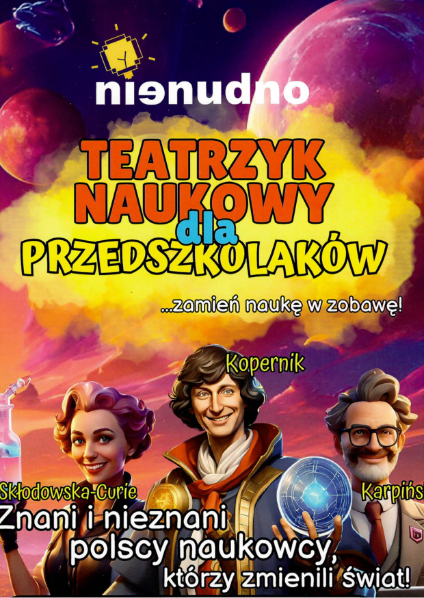 Teatrzyk naukowy dla przedszkolaków...intrygująco i zagadkowo.