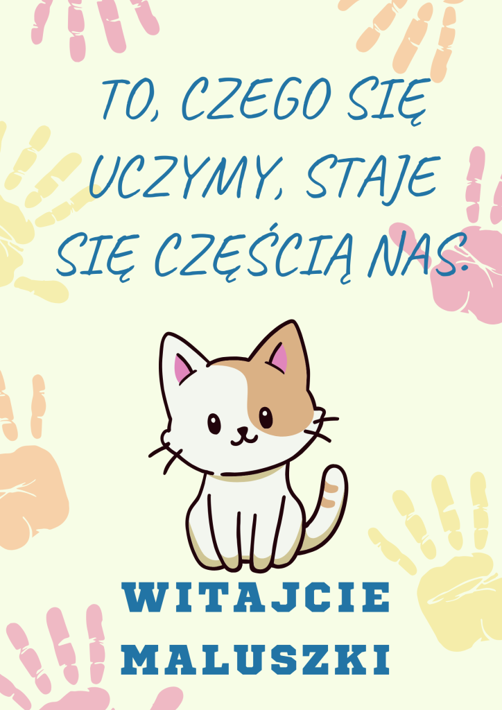 Kolorowy Odciski Rąk Dzieci Cytat Edukacja Plakat