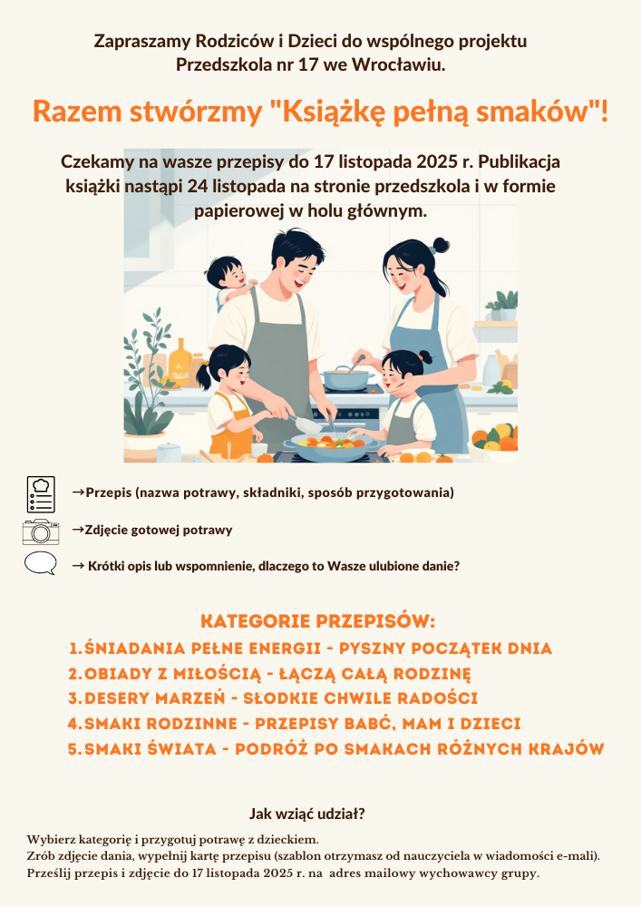 Europejski Dzień Zdrowego Jedzenia i Gotowania i „KSIĄŻKA PEŁNA SMAKÓW”!