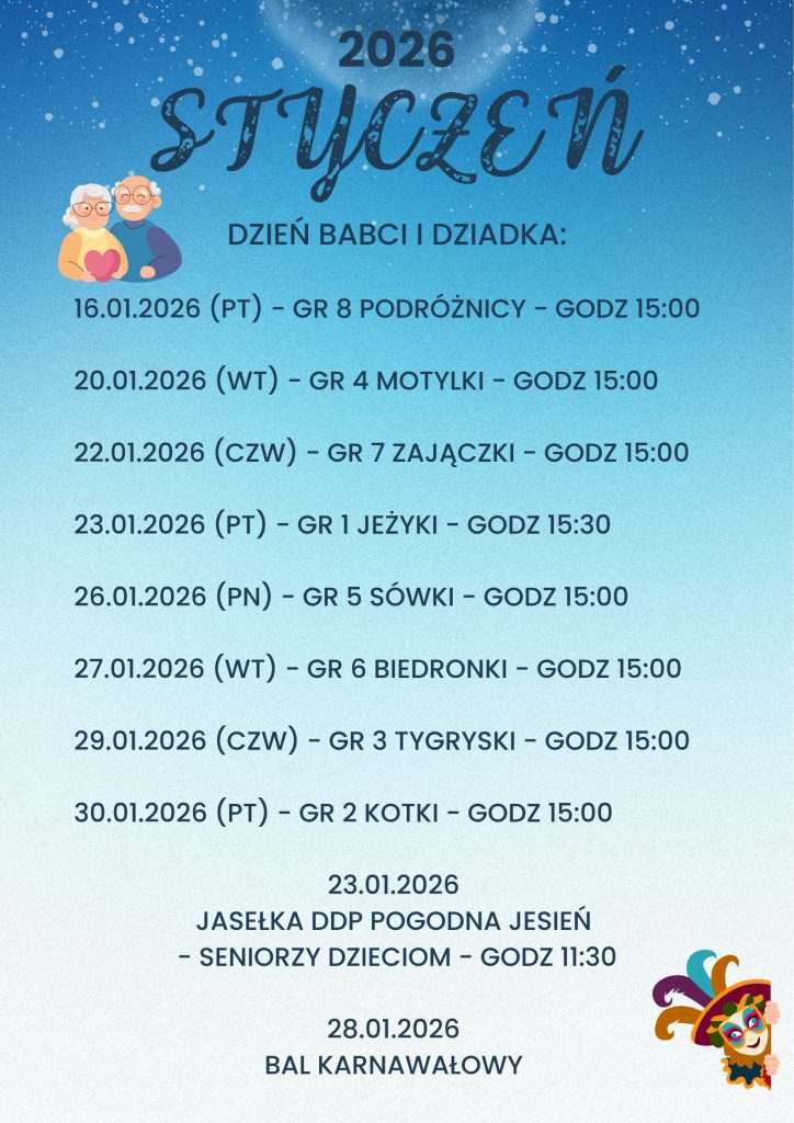 WYDARZENIA STYCZEŃ