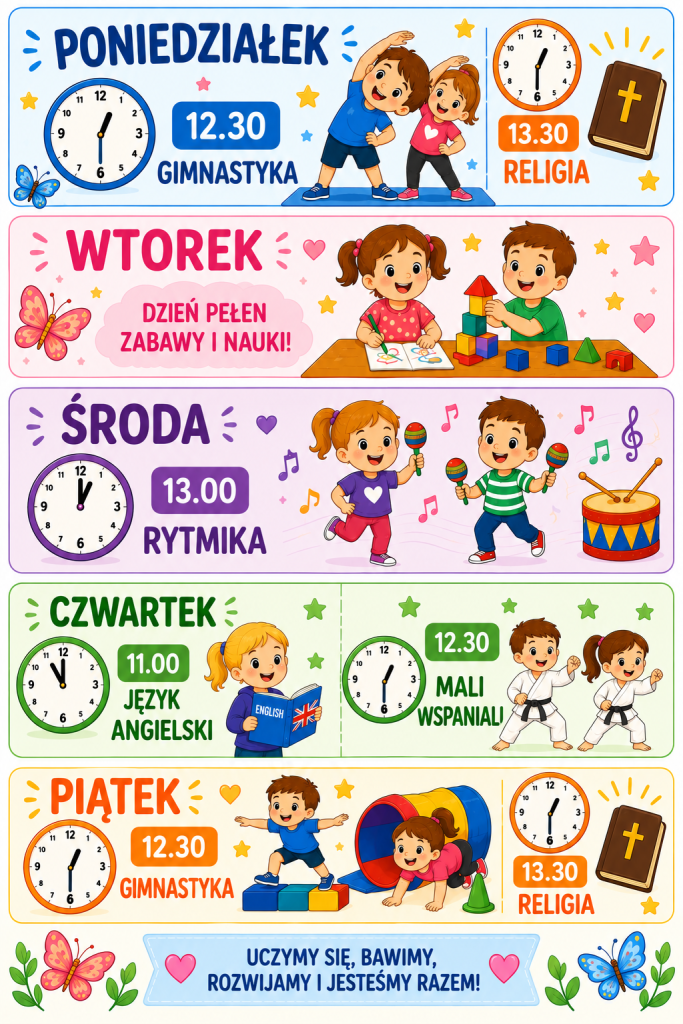 PLAN ZAJĘĆ MOTYLKI